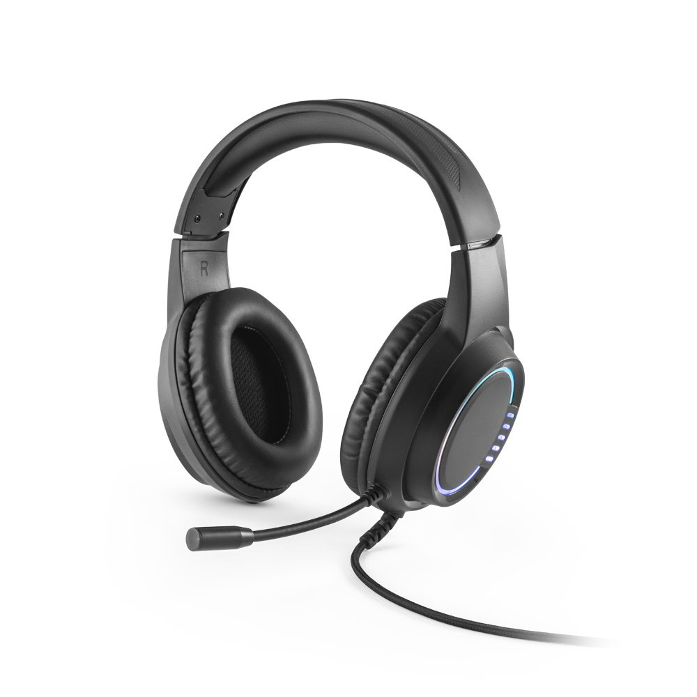 Thorne Headset RGB. Ακουστικά για παιχνίδια ABS με καλώδιο, μικρόφωνο και φώτα LED RGB
