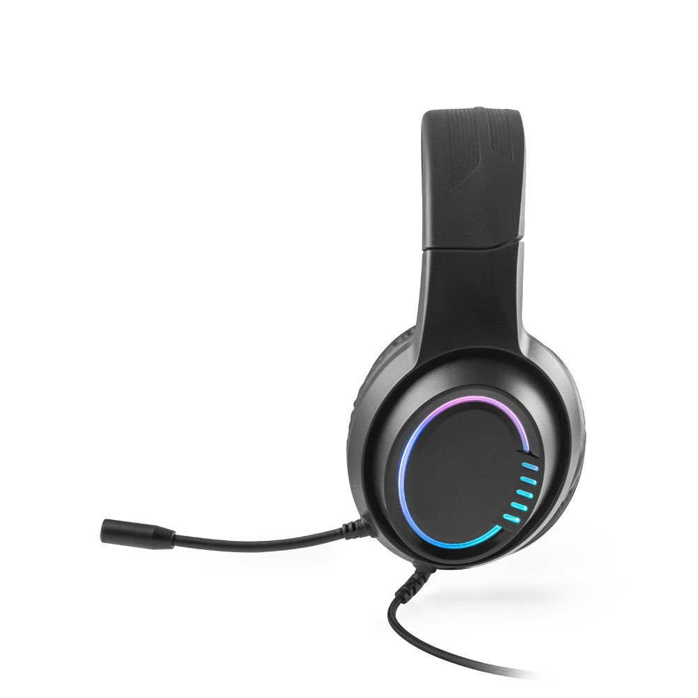 Thorne Headset RGB. Ακουστικά για παιχνίδια ABS με καλώδιο, μικρόφωνο και φώτα LED RGB