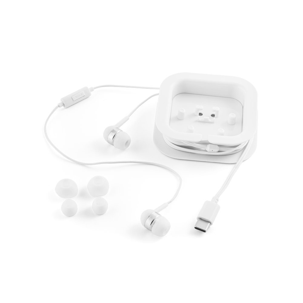 PRESLEY. Ακουστικά με καλώδιο USB-C μήκους 1.2 μέτρων και ενσωματωμένο μικρόφωνο ABS