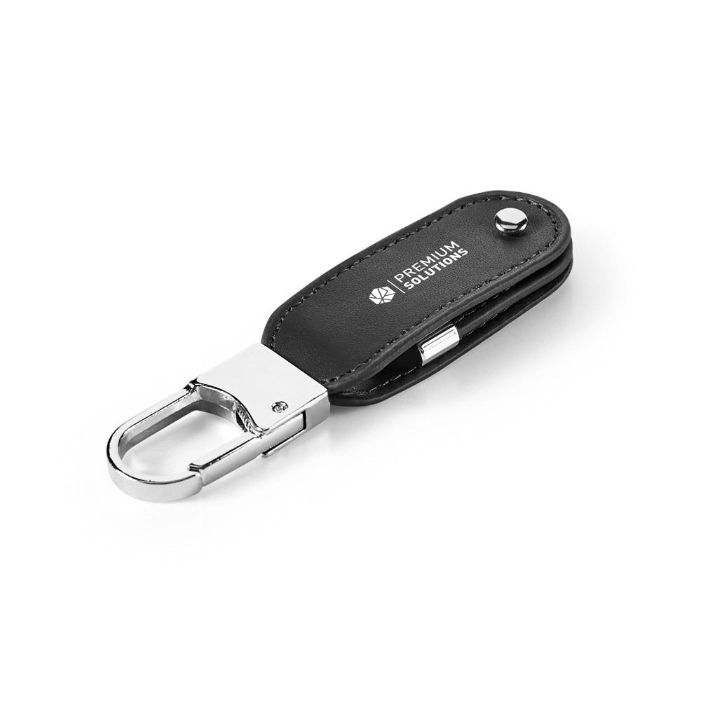 BRAGG 8GB. Μνήμη USB με 8GB σε PU και με κλιπ καραμπίνερ