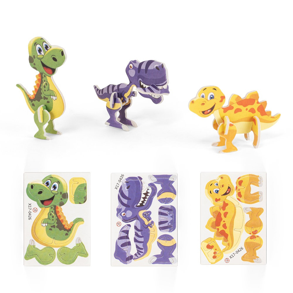 DINOSAURUS. 3D παζλ από χαρτί σε σχήμα δεινοσαύρου