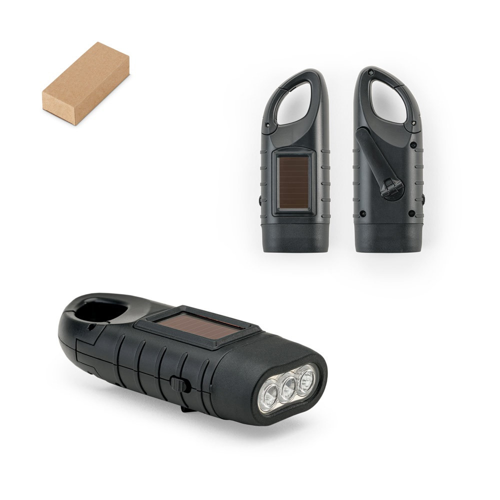 SOLARKY. Συμπαγής φακός 0'5 W ABS με 3 λευκά LED με 90 lumens