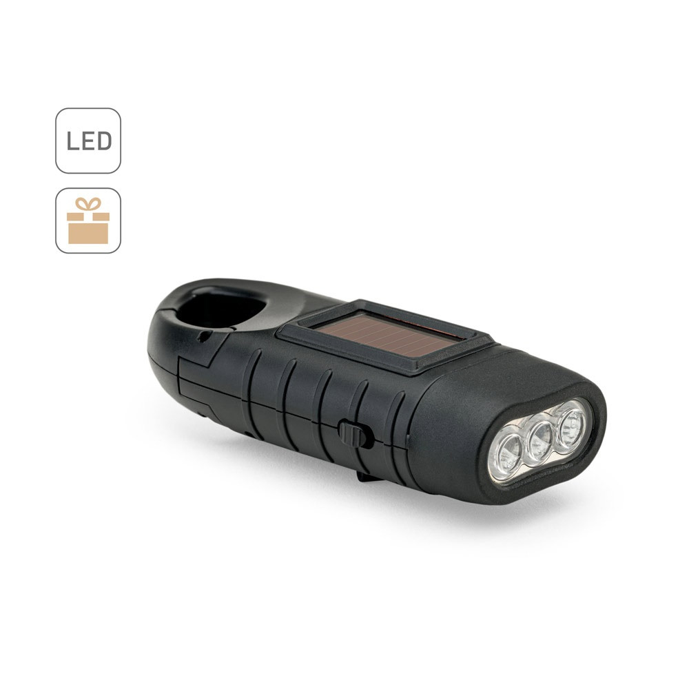SOLARKY. Συμπαγής φακός 0'5 W ABS με 3 λευκά LED με 90 lumens