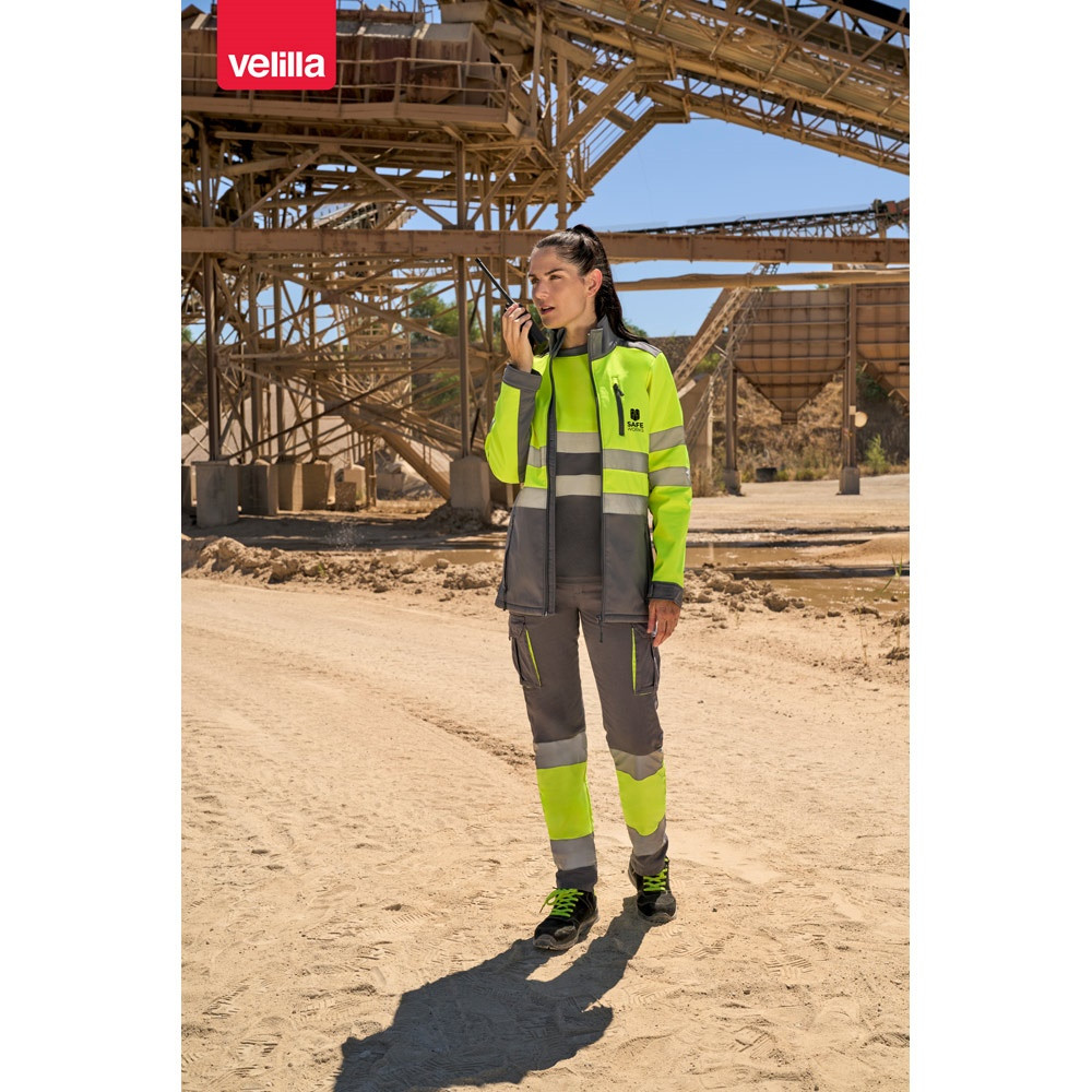 VL HESTIA. Δίχρωμη ζακέτα από soft shell (280g/m²), από πολυεστέρα (96%) και ελαστάνη (4%)