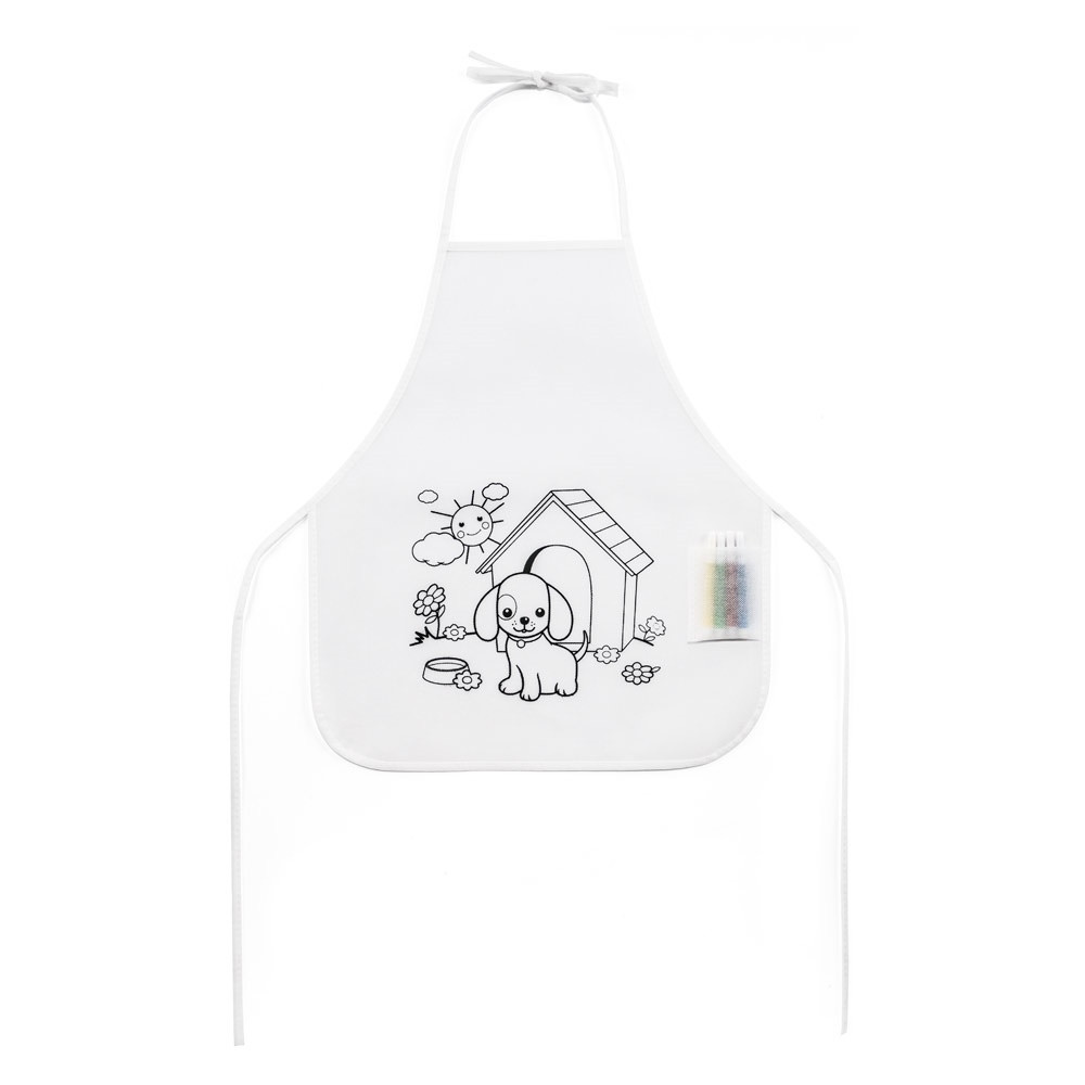 NILO. Παιδική ποδιά για χρωματισμό σε non-woven (80 g/m²)