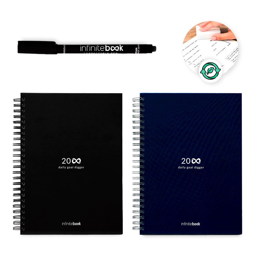 STARTER KIT INFINITE PLANNER A5. Το σετ περιλαμβάνει ένα " infinite Diary ", κιτ καθαρισμού, μαρκαδόρο και θήκη μαρκαδόρου