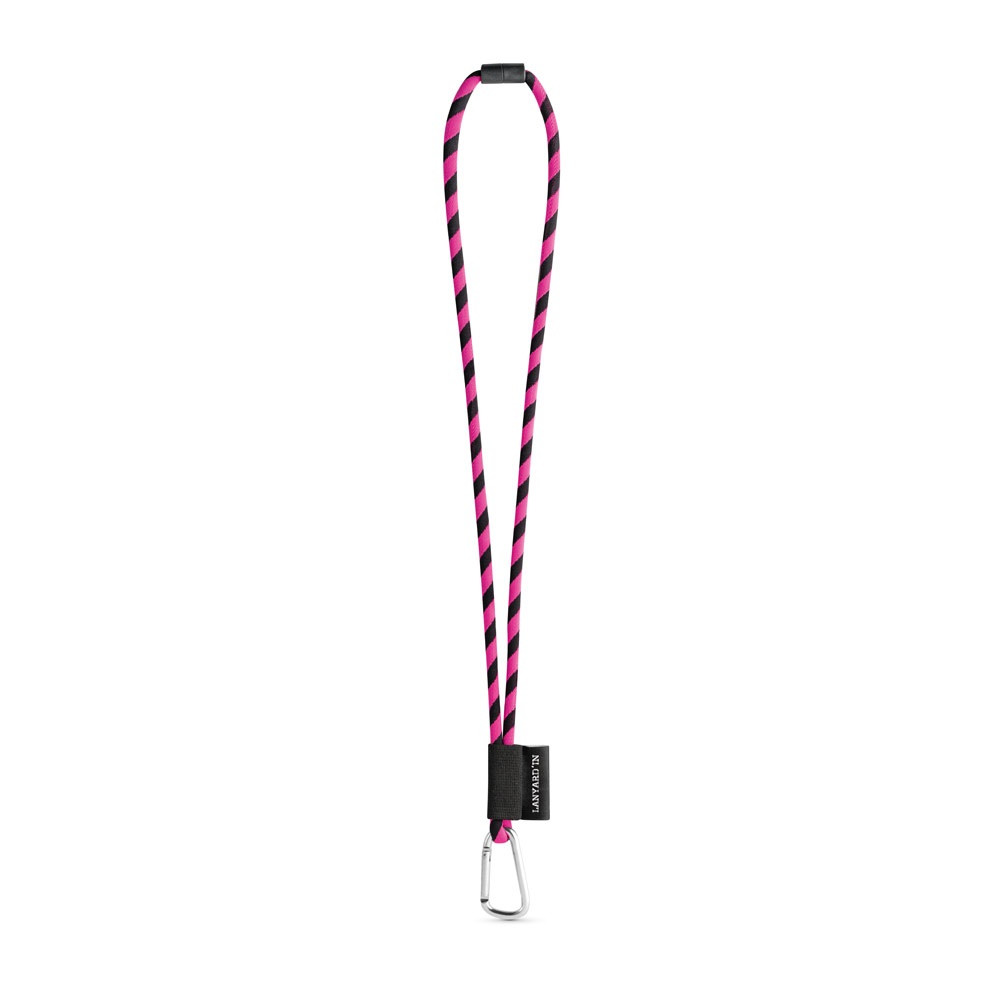 SET Lanyard TUBE Long (Ø 7 mm) με Καραμπίνερ Σχήματος D 55 mm και Κούμπωμα Ασφαλείας Ø 7 mm