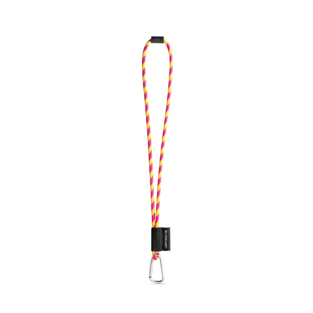 SET Lanyard TUBE Long (Ø 7 mm) με Καραμπίνερ Σχήματος D 55 mm και Κούμπωμα Ασφαλείας Ø 7 mm