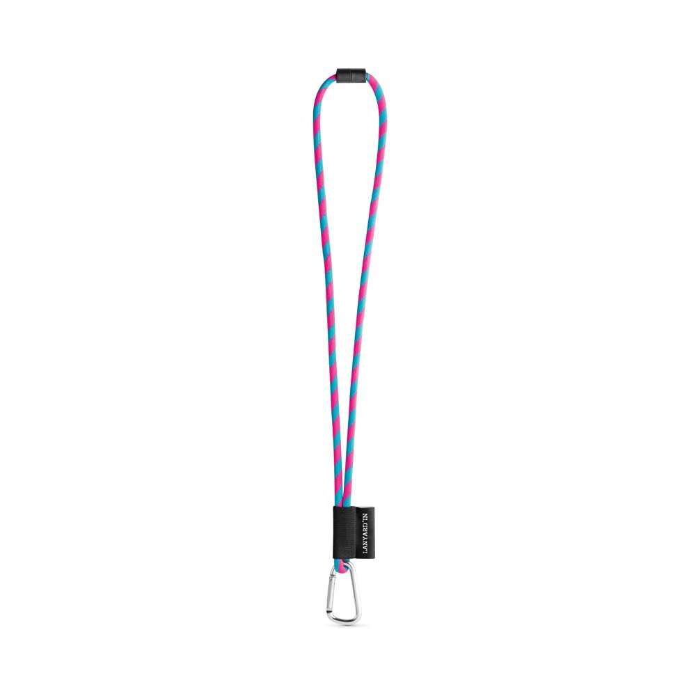 SET Lanyard TUBE Long (Ø 7 mm) με Καραμπίνερ Σχήματος D 55 mm και Κούμπωμα Ασφαλείας Ø 7 mm