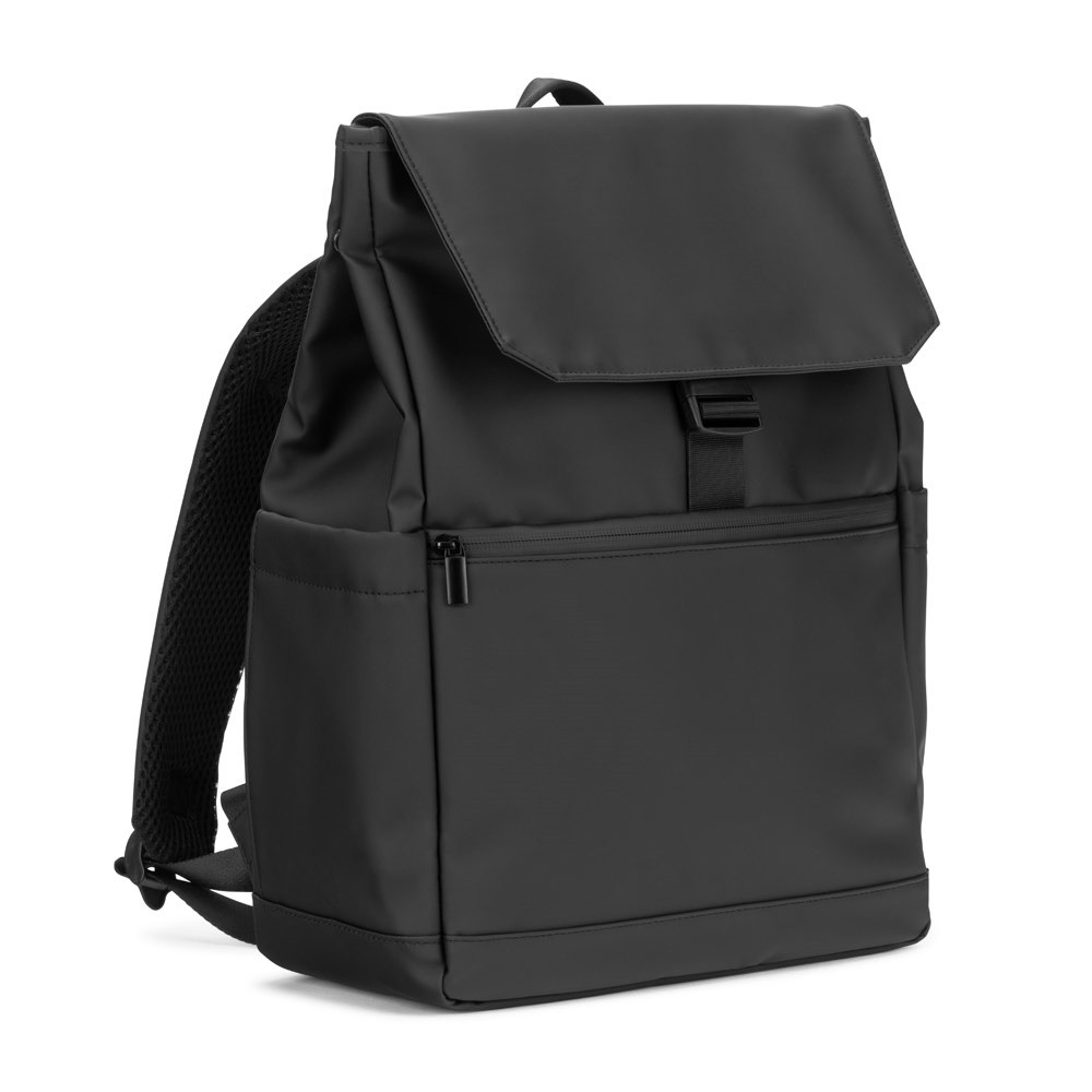 AZORES BAG. Σακίδιο πλάτης για φορητό υπολογιστή (16") από PU, με καπάκι που καλύπτει όλα τα τμήματα