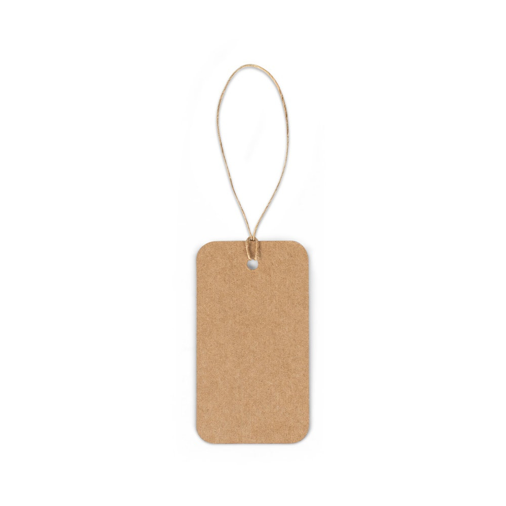 LABEL RECTANGULAR. Ορθογώνια ετικέτα κατασκευασμένη από 100% ανακυκλωμένο χαρτί (700 g/m²)