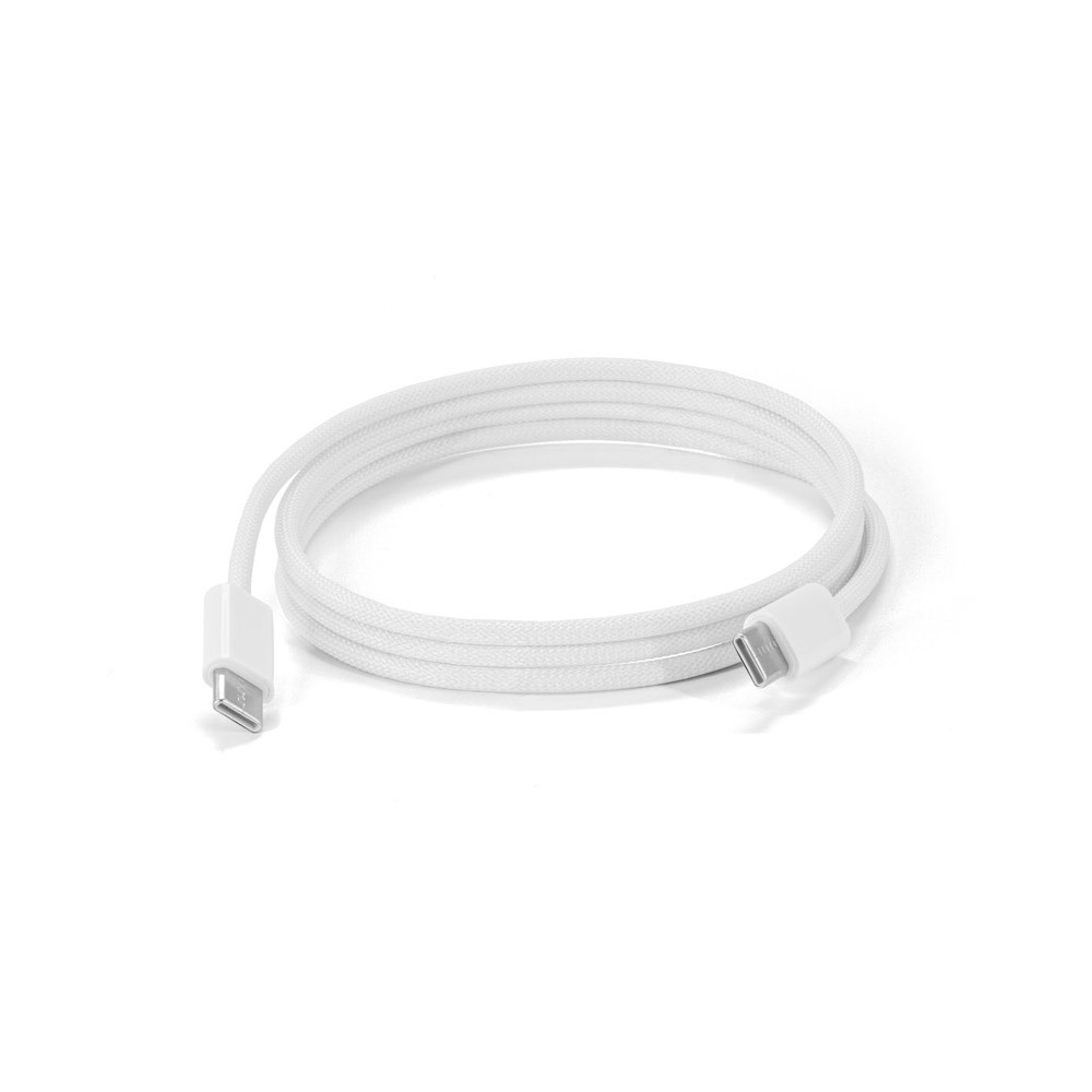 JEMISON. Καλώδιο USB-C σε USB-C με πλεγμένο καλώδιο (60W), κατασκευασμένο από ABS, ανοξείδωτο ατσάλι, αλουμίνιο και πολυεστέρα