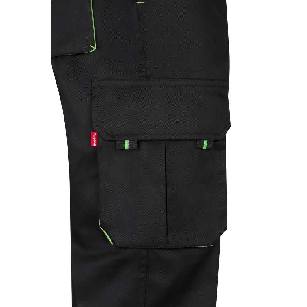 VL HYPNOS. Δίχρωμο παντελόνι twill με πολλαπλές τσέπες (200g/m²), από βαμβάκι (35%) και πολυεστέρα (65%)