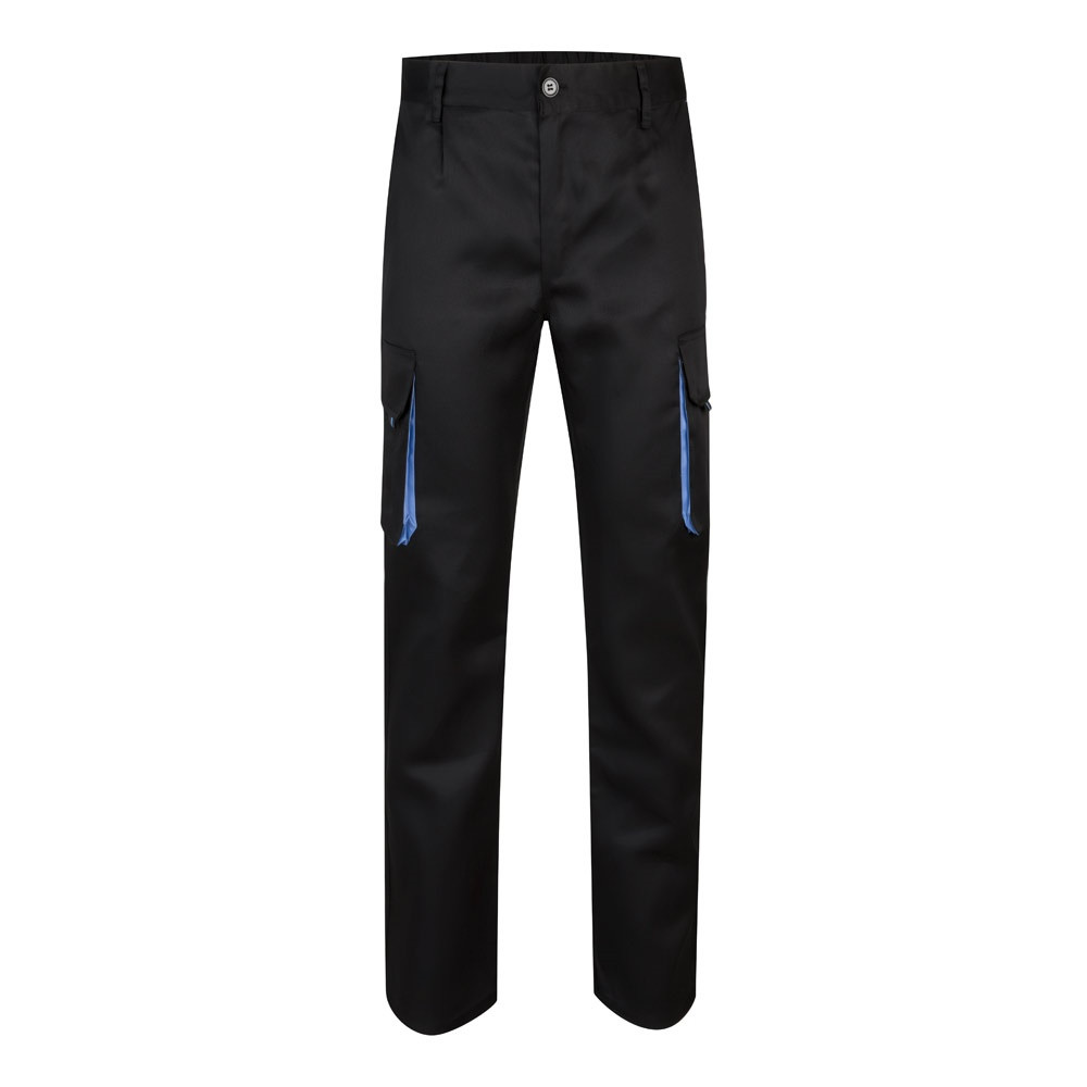 VL HYPNOS. Δίχρωμο παντελόνι twill με πολλαπλές τσέπες (200g/m²), από βαμβάκι (35%) και πολυεστέρα (65%)