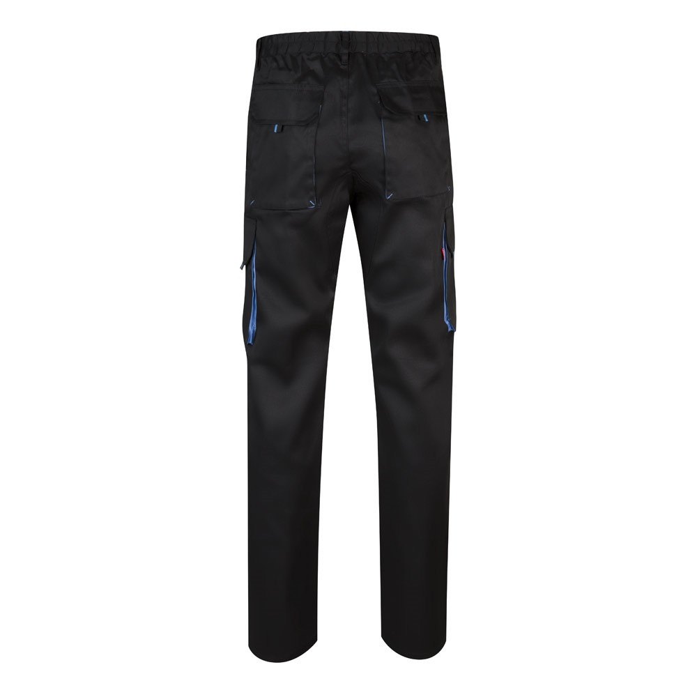 VL HYPNOS. Δίχρωμο παντελόνι twill με πολλαπλές τσέπες (200g/m²), από βαμβάκι (35%) και πολυεστέρα (65%)