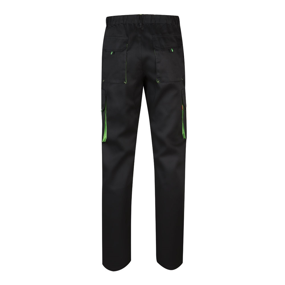 VL HYPNOS. Δίχρωμο παντελόνι twill με πολλαπλές τσέπες (200g/m²), από βαμβάκι (35%) και πολυεστέρα (65%)