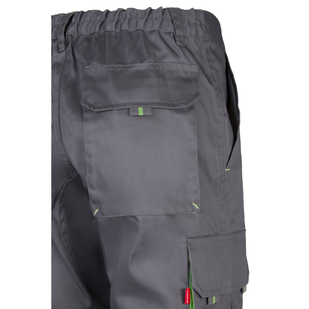 VL HYPNOS. Δίχρωμο παντελόνι twill με πολλαπλές τσέπες (200g/m²), από βαμβάκι (35%) και πολυεστέρα (65%)