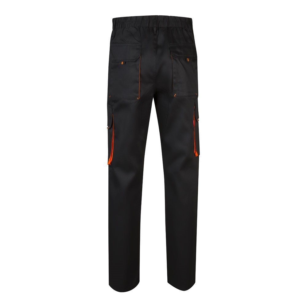 VL HYPNOS. Δίχρωμο παντελόνι twill με πολλαπλές τσέπες (200g/m²), από βαμβάκι (35%) και πολυεστέρα (65%)
