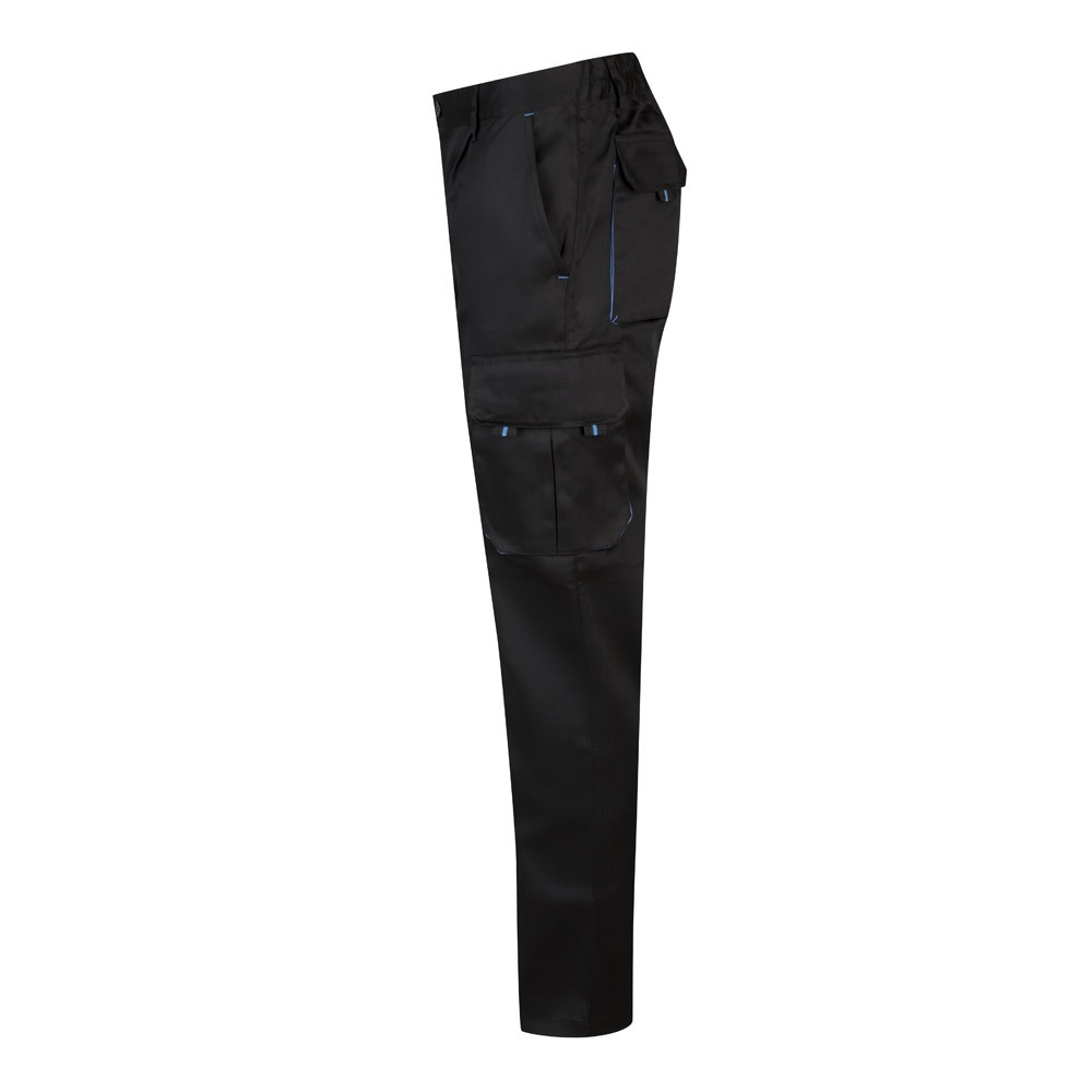 VL HYPNOS. Δίχρωμο παντελόνι twill με πολλαπλές τσέπες (200g/m²), από βαμβάκι (35%) και πολυεστέρα (65%)