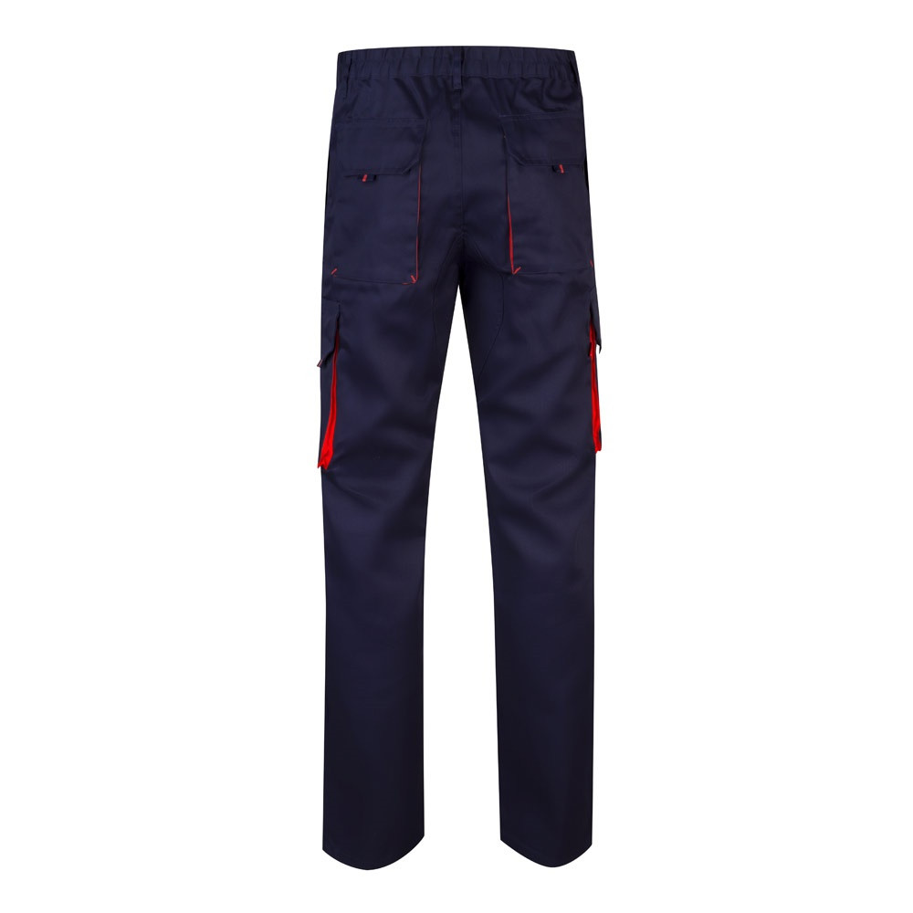 VL HYPNOS. Δίχρωμο παντελόνι twill με πολλαπλές τσέπες (200g/m²), από βαμβάκι (35%) και πολυεστέρα (65%)