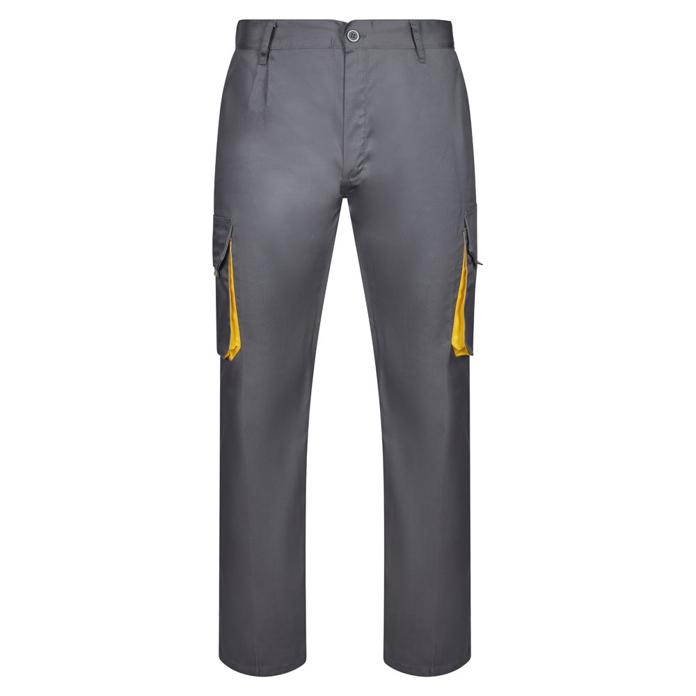 VL HYPNOS. Δίχρωμο παντελόνι twill με πολλαπλές τσέπες (200g/m²), από βαμβάκι (35%) και πολυεστέρα (65%)