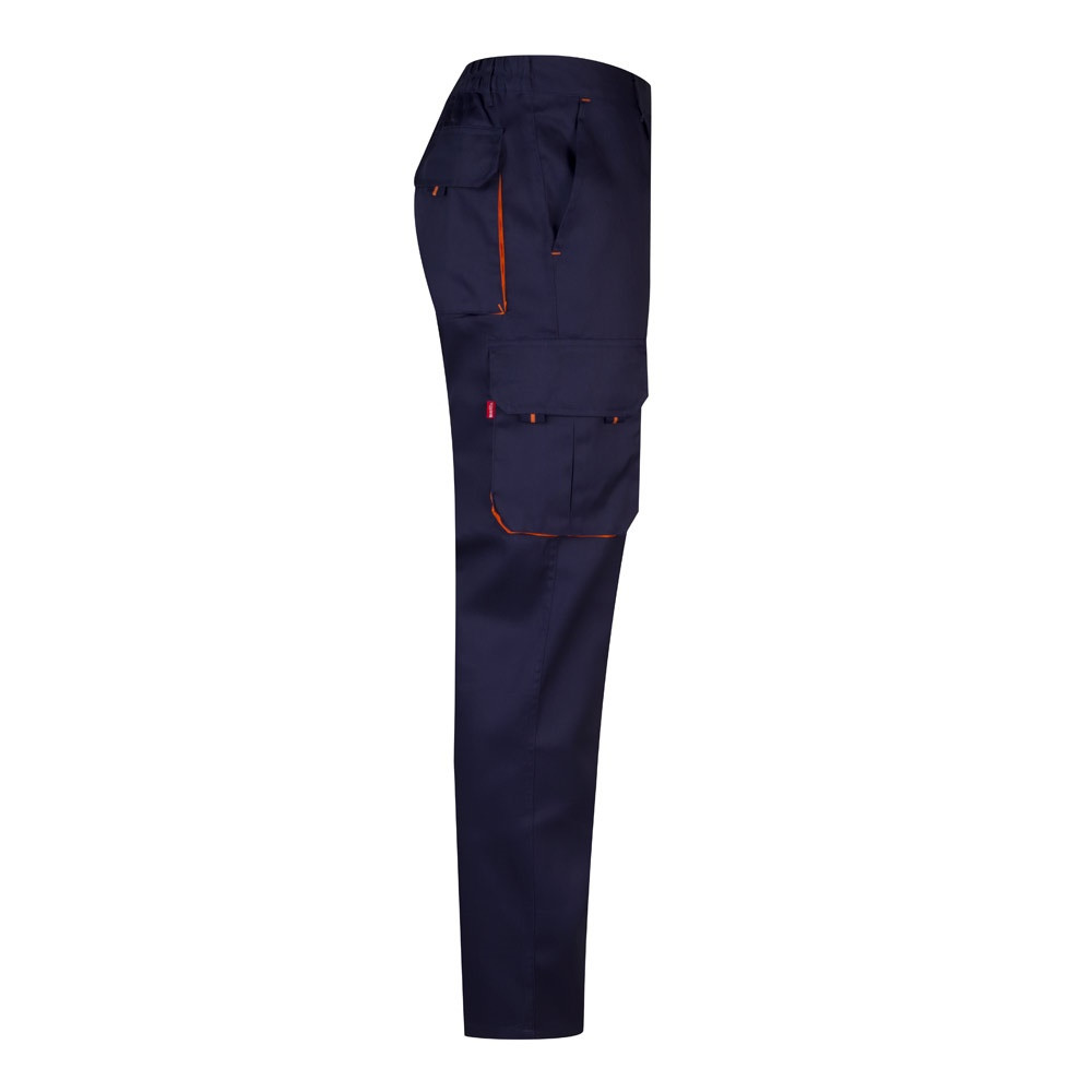 VL HYPNOS. Δίχρωμο παντελόνι twill με πολλαπλές τσέπες (200g/m²), από βαμβάκι (35%) και πολυεστέρα (65%)