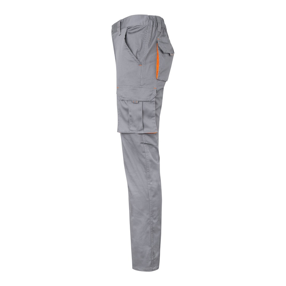 VL HYPNOS. Δίχρωμο παντελόνι twill με πολλαπλές τσέπες (200g/m²), από βαμβάκι (35%) και πολυεστέρα (65%)
