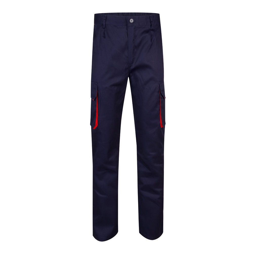 VL HYPNOS. Δίχρωμο παντελόνι twill με πολλαπλές τσέπες (200g/m²), από βαμβάκι (35%) και πολυεστέρα (65%)