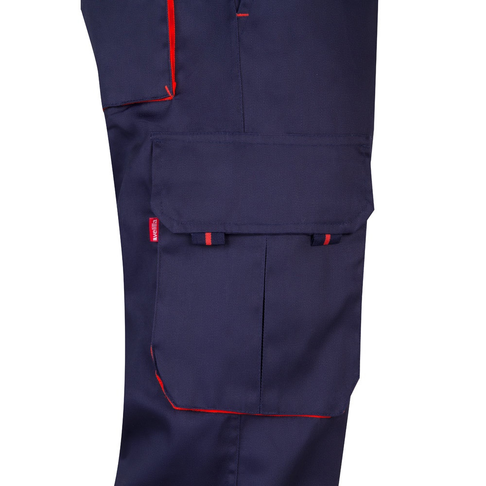 VL HYPNOS. Δίχρωμο παντελόνι twill με πολλαπλές τσέπες (200g/m²), από βαμβάκι (35%) και πολυεστέρα (65%)