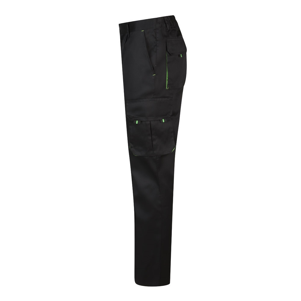 VL HYPNOS. Δίχρωμο παντελόνι twill με πολλαπλές τσέπες (200g/m²), από βαμβάκι (35%) και πολυεστέρα (65%)