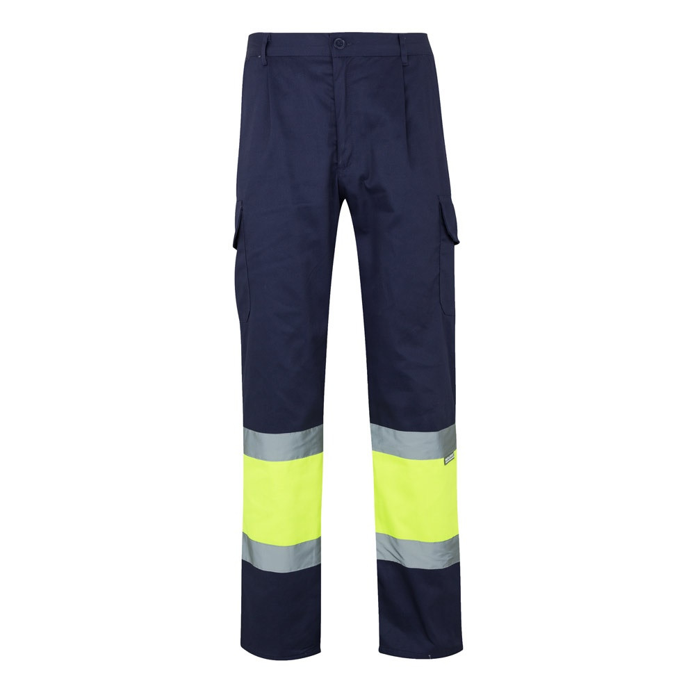 VL ATHENA. Δίχρωμο παντελόνι twill (210g/m²), με επένδυση, πολλές τσέπες, από βαμβάκι (20%) και πολυεστέρα (80%)