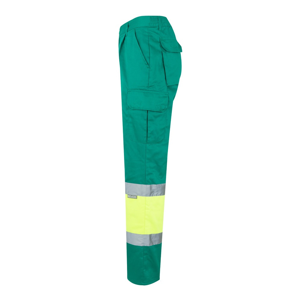 VL ATHENA. Δίχρωμο παντελόνι twill (210g/m²), με επένδυση, πολλές τσέπες, από βαμβάκι (20%) και πολυεστέρα (80%)