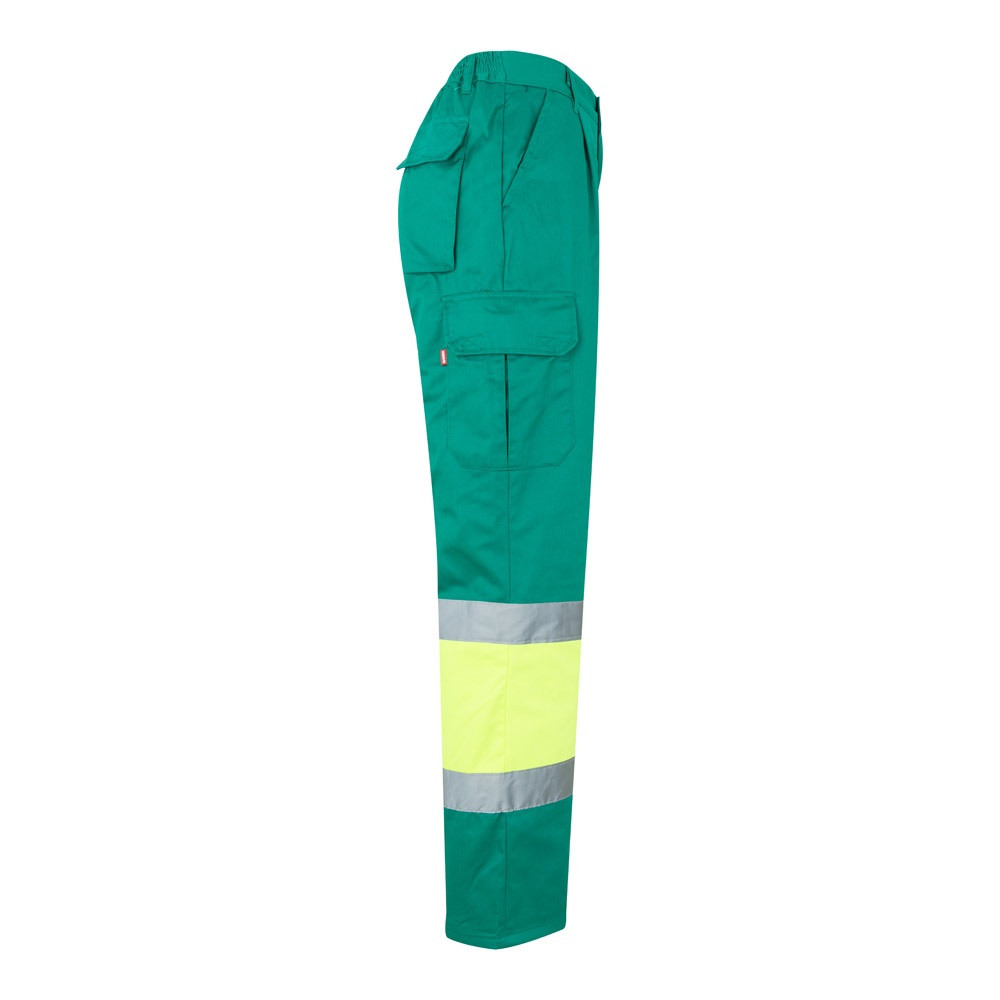 VL ATHENA. Δίχρωμο παντελόνι twill (210g/m²), με επένδυση, πολλές τσέπες, από βαμβάκι (20%) και πολυεστέρα (80%)