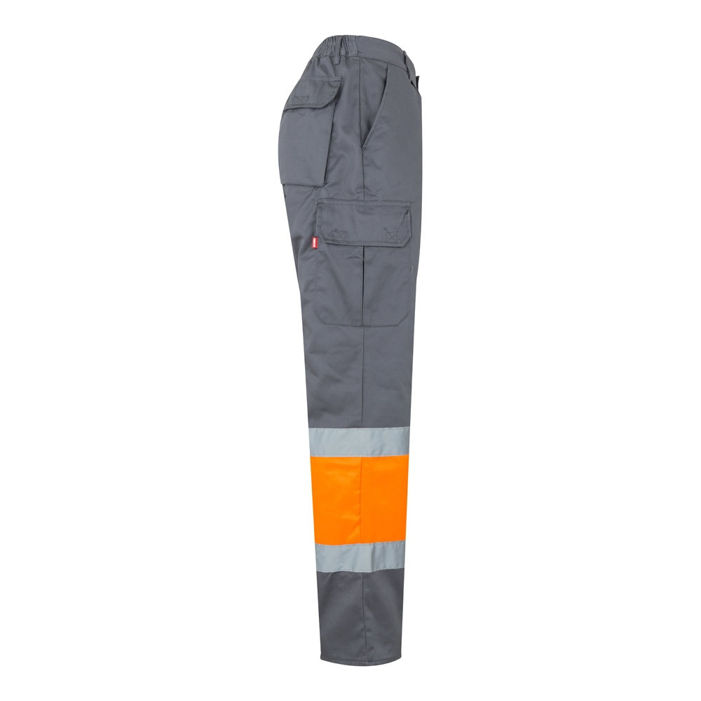 VL ATHENA. Δίχρωμο παντελόνι twill (210g/m²), με επένδυση, πολλές τσέπες, από βαμβάκι (20%) και πολυεστέρα (80%)