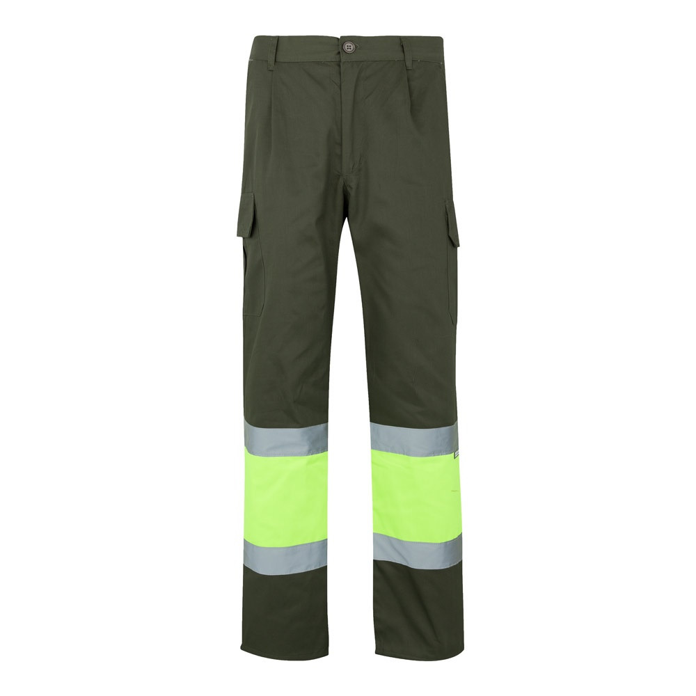 VL ATHENA. Δίχρωμο παντελόνι twill (210g/m²), με επένδυση, πολλές τσέπες, από βαμβάκι (20%) και πολυεστέρα (80%)