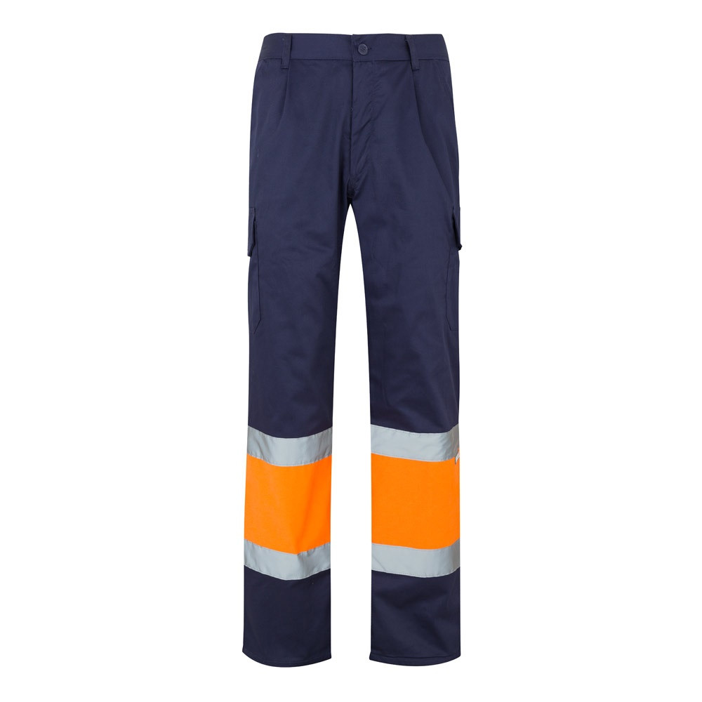 VL ATHENA. Δίχρωμο παντελόνι twill (210g/m²), με επένδυση, πολλές τσέπες, από βαμβάκι (20%) και πολυεστέρα (80%)