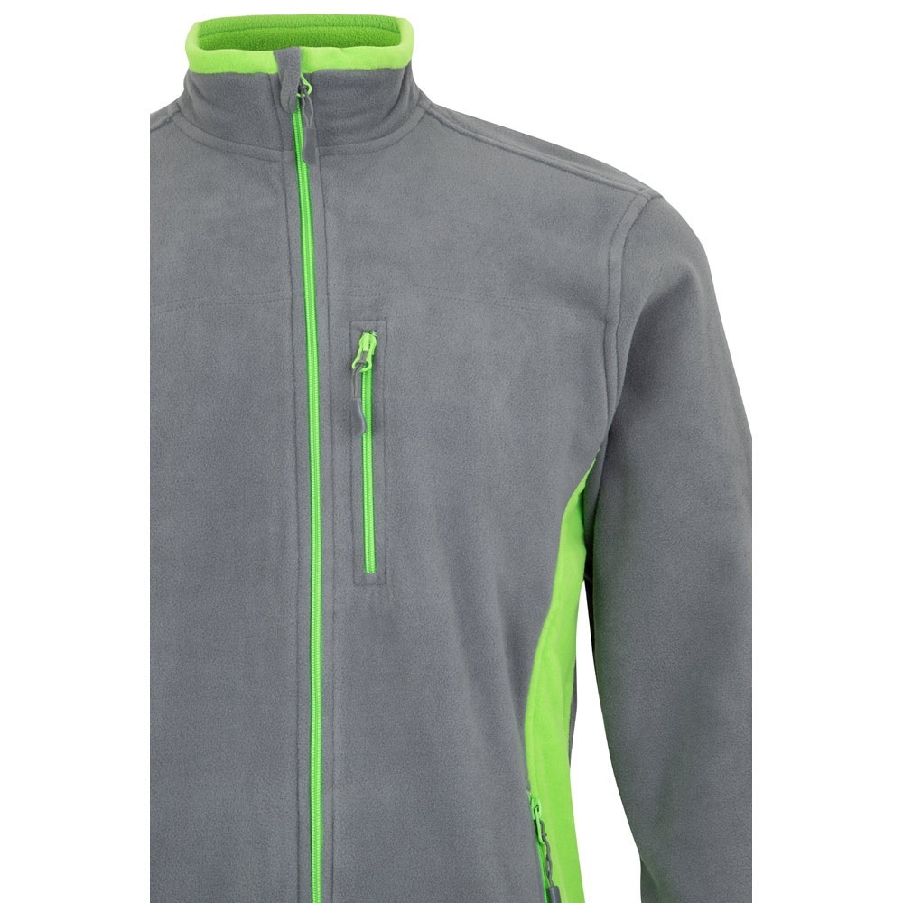 VL GERAS. Δίχρωμο fleece μπουφάν (220g/m²) από πολυεστέρα (100%)