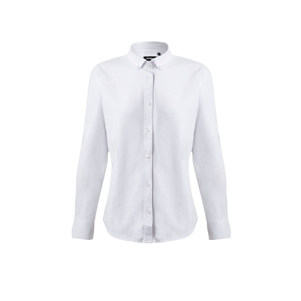 VL PRITHVI WOMEN. Γυναικείο πουκάμισο Oxford (180 g/m²) από βαμβάκι (50%), πολυεστέρα (45%) και ελαστάνη (5%)