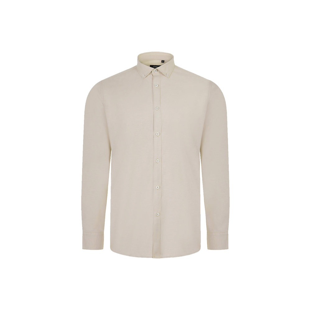 VL PRITHVI MAN. Ανδρικό πουκάμισο Oxford (180 g/m²) από βαμβάκι (50%), πολυεστέρα (45%) και ελαστάνη (5%)