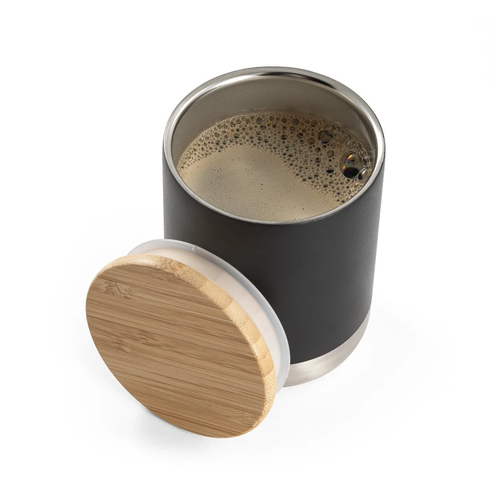 NORRE TUMBLER. Ποτήρι κενού διπλού τοιχώματος από ανοξείδωτο ατσάλι (36% ανακυκλωμένο) με καπάκι 370 mL