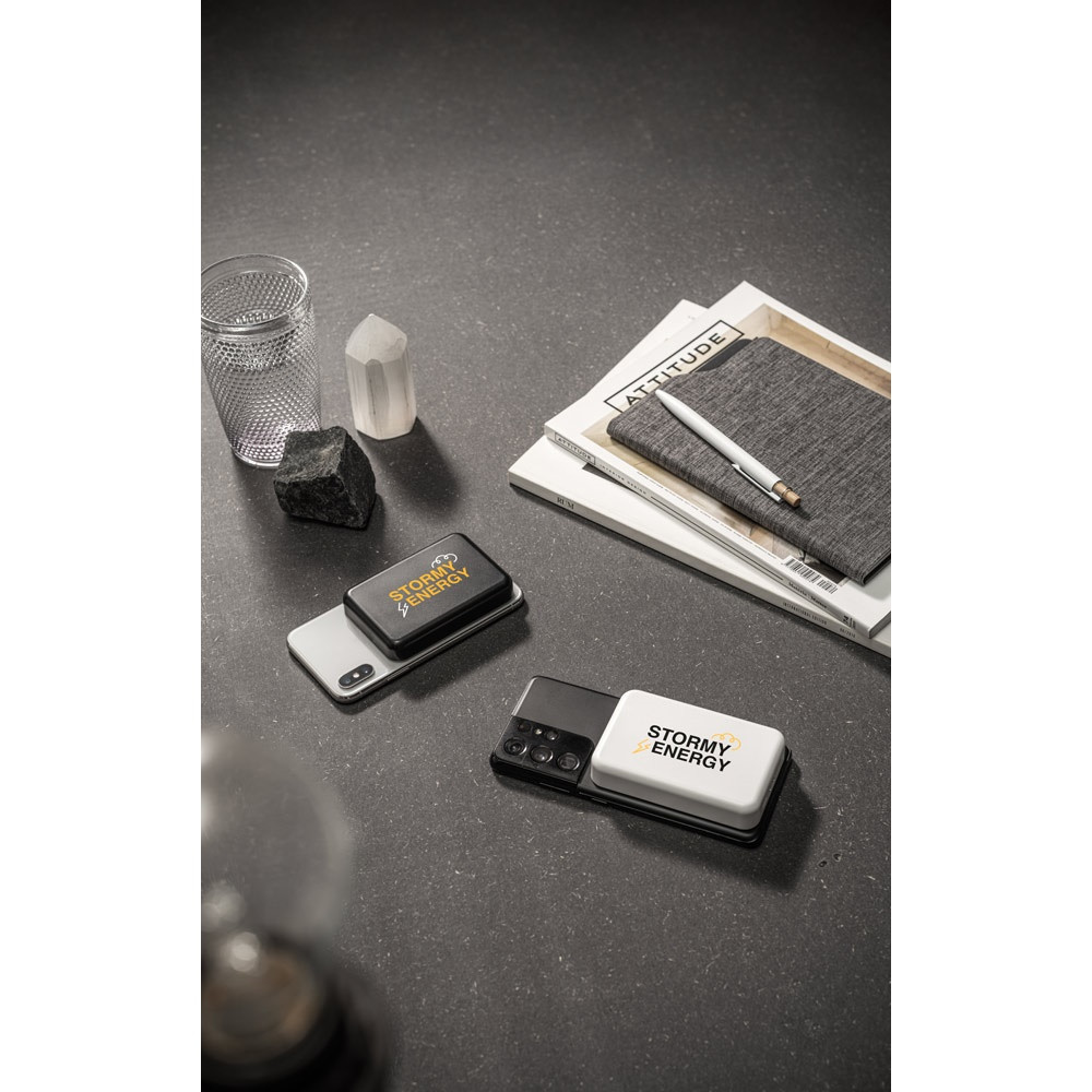 AMPERE 10. Μαγνητικό power bank 10'000 mAh με ασύρματο φορτιστή εξαιρετικά γρήγορης φόρτισης 15W σε ανακυκλωμένο ABS (100% rABS)