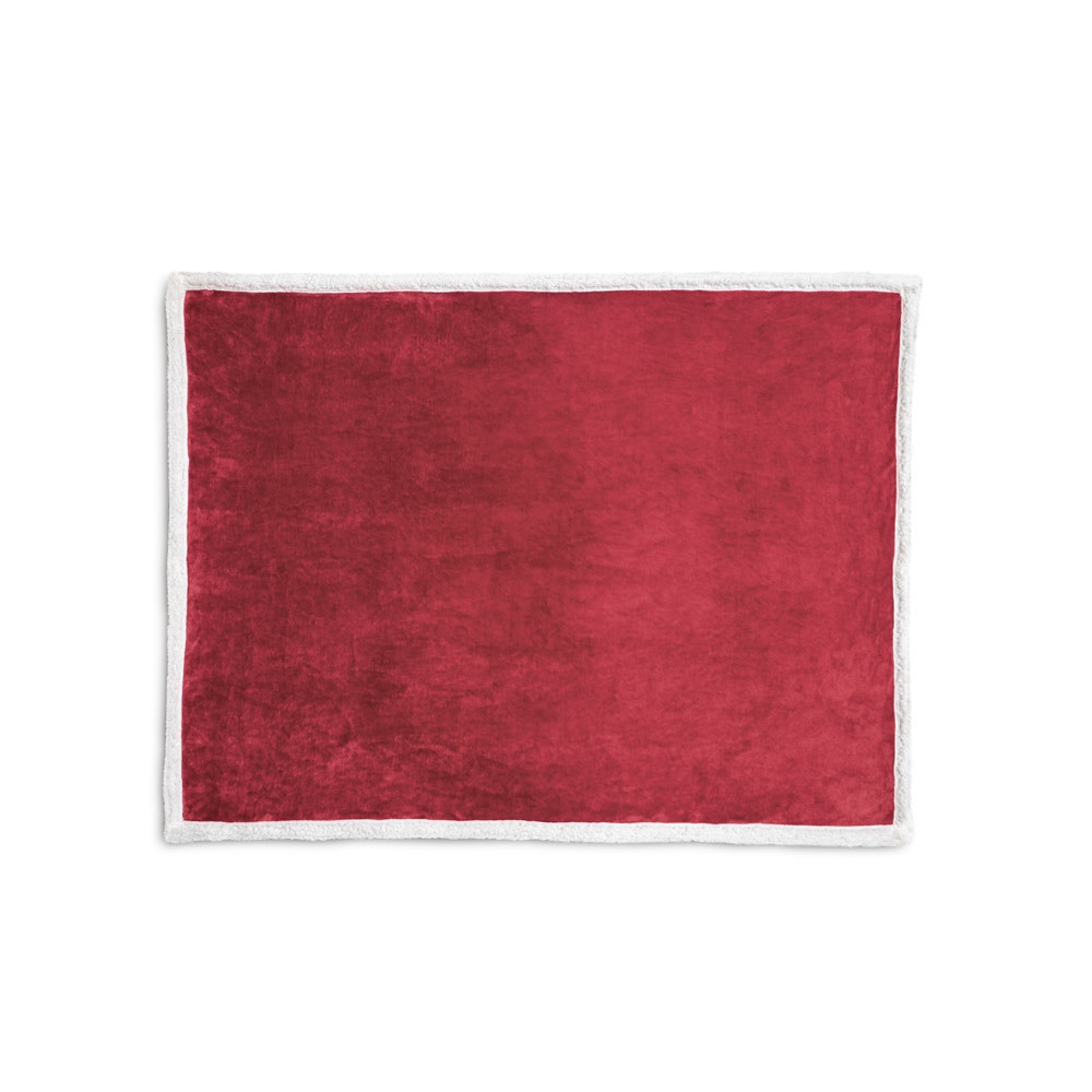 HEIDEN. Αναστρέψιμη κουβέρτα fleece (190 g/m²) με σατέν κορδέλα και εξατομικευμένη κάρτα