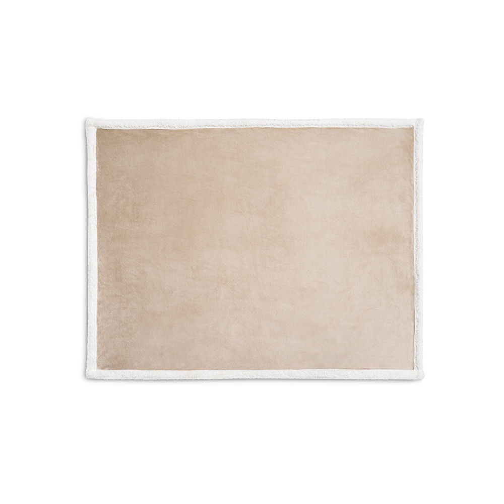 HEIDEN. Αναστρέψιμη κουβέρτα fleece (190 g/m²) με σατέν κορδέλα και εξατομικευμένη κάρτα