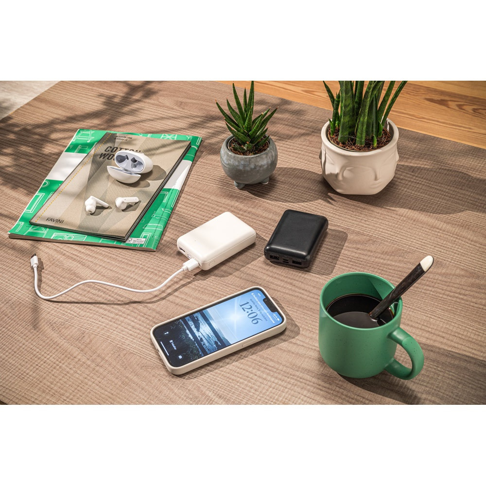 LEAKEY 10. Power bank 10'000 mAh από ανακυκλωμένο ABS (100% rABS)