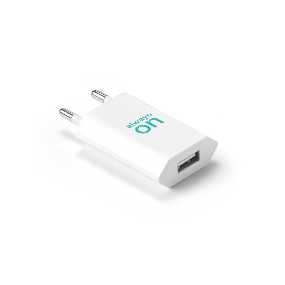 WOESE. Προσαρμογέας ρεύματος USB-A 5W από ανακυκλωμένο ABS (100% rABS)