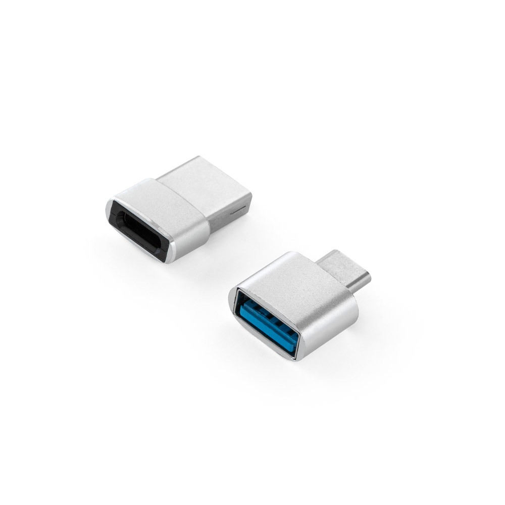 MINSKY. Σετ από 2 αλουμινένιους προσαρμογείς USB-A / USB-C