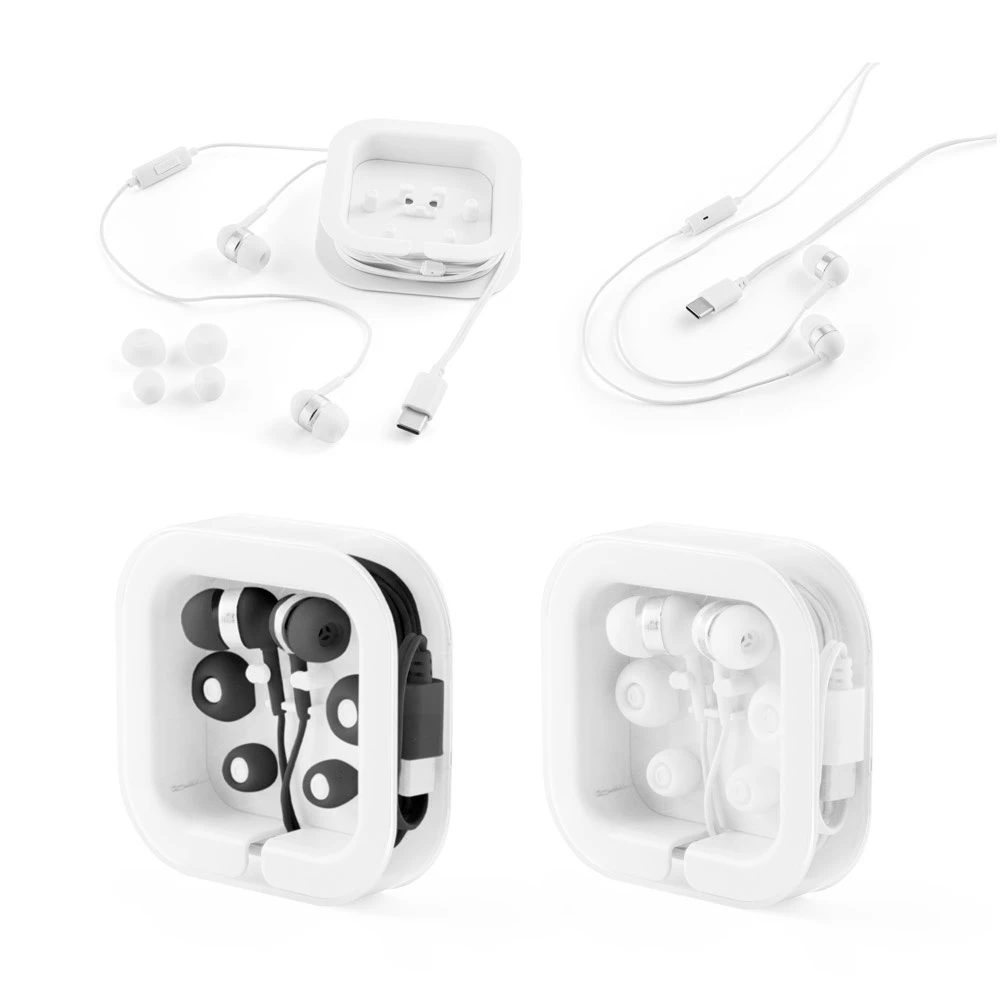 PRESLEY. Ακουστικά με καλώδιο USB-C μήκους 1.2 μέτρων και ενσωματωμένο μικρόφωνο ABS