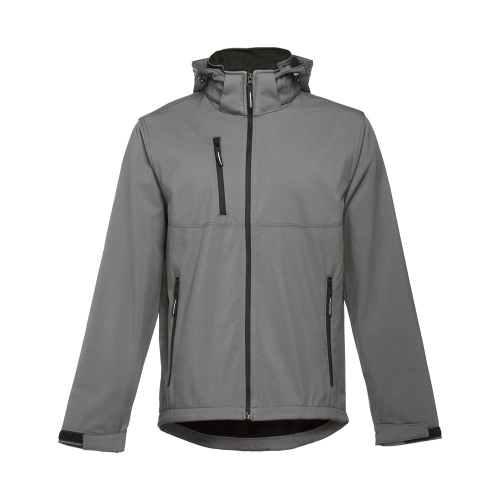 THC ZAGREB. Ανδρικό softshell μπουφάν από πολυεστέρα και ελαστάνη
