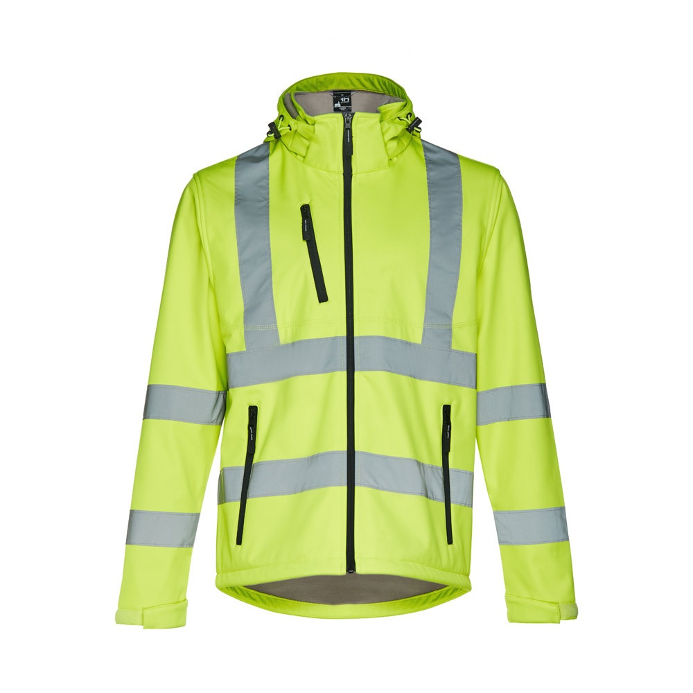 THC ZAGREB WORK. Σακάκι softshell υψηλής ορατότητας (unisex)