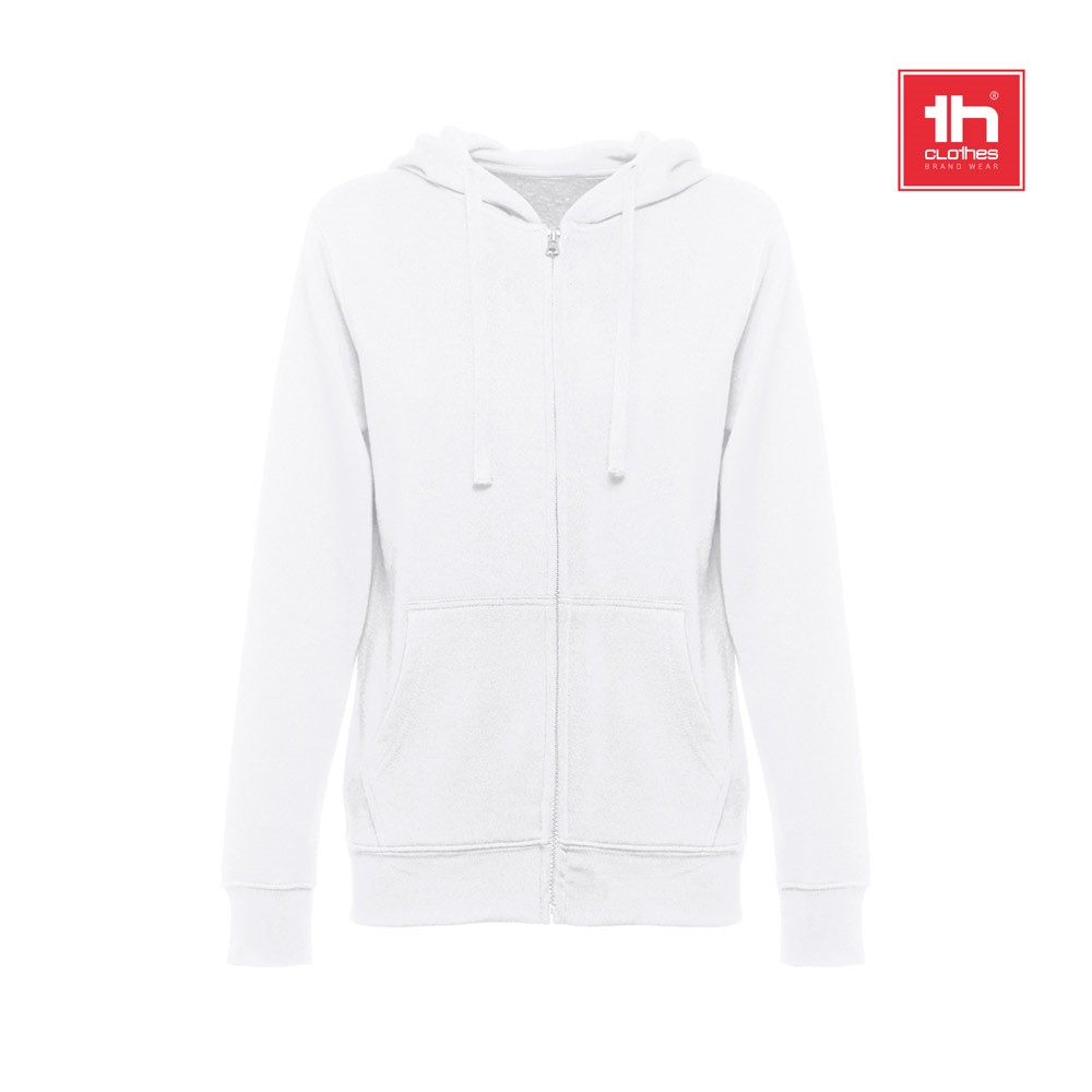 THC AMSTERDAM WOMEN WH. Γυναικείο φούτερ με κουκούλα και φερμουάρ